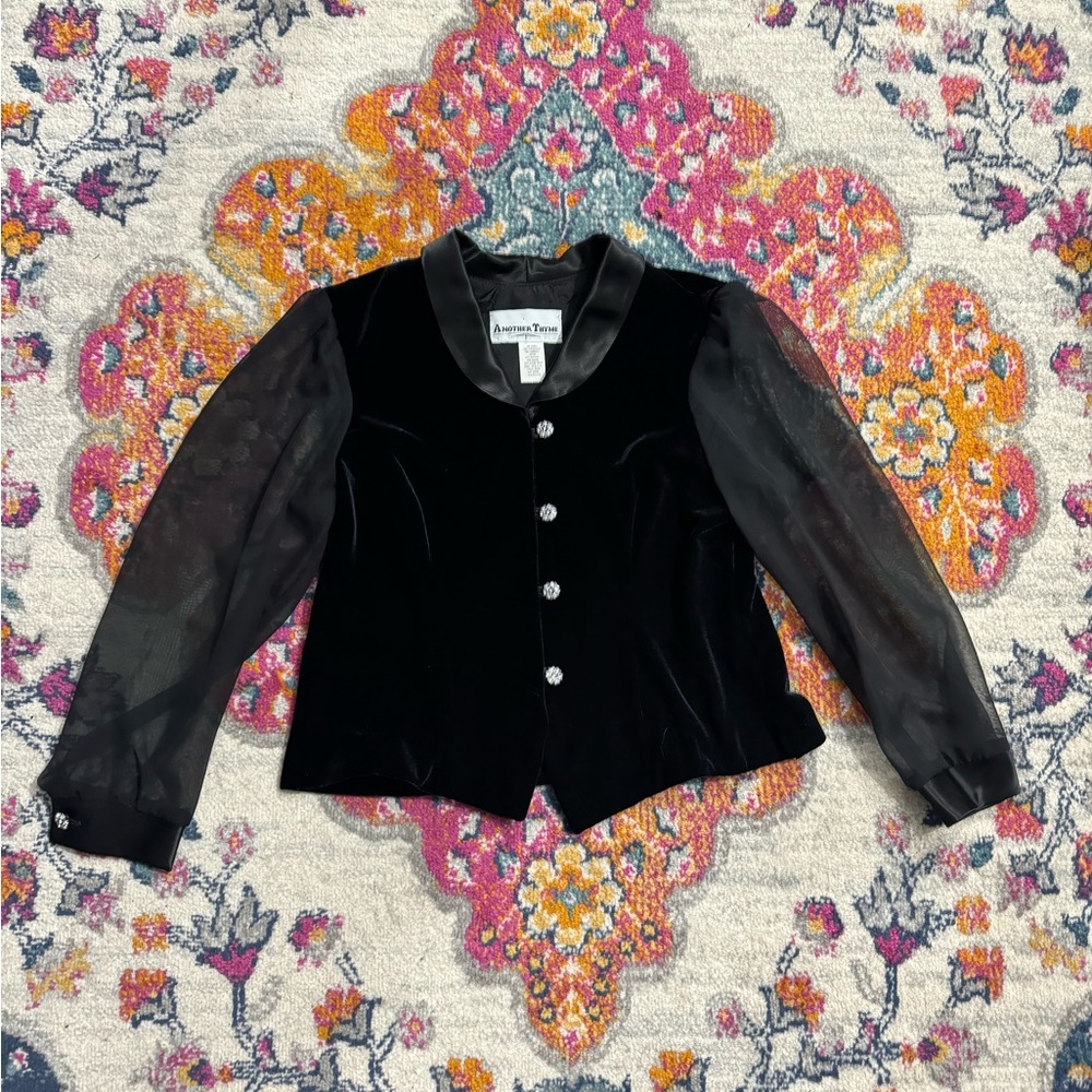 Vintage Another Thyme Evening Blouse Size 14